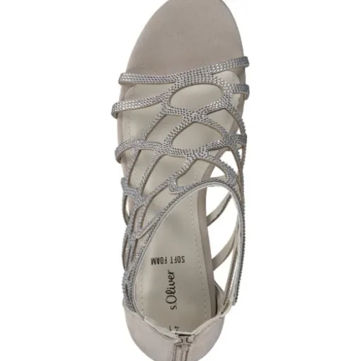 s. Oliver 28308, Plateau-Sandaletten, Damen, Beige