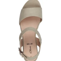 s. Oliver 28713, Plateau-Sandaletten, Damen, PISTACHIO