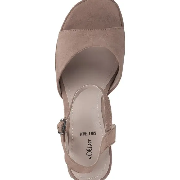 s. Oliver 28319, Plateau-Sandaletten, Damen, rose