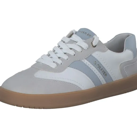 s. Oliver 23652, Schnürschuhe, Damen, white/blue