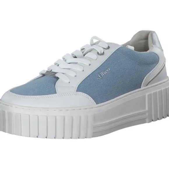 s. Oliver 23662, Schnürschuhe, Damen, LIGHT BLUE COMB.