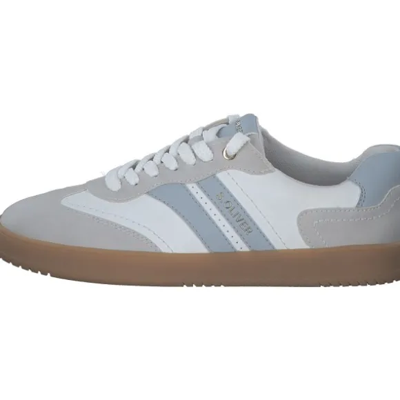 s. Oliver 23652, Schnürschuhe, Damen, white/blue
