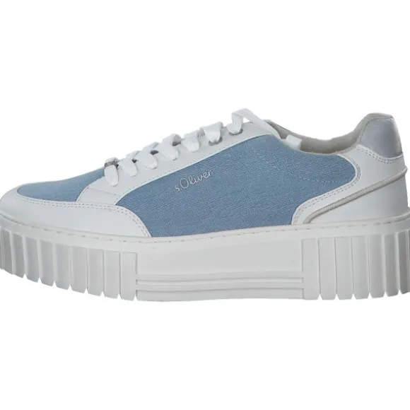 s. Oliver 23662, Schnürschuhe, Damen, LIGHT BLUE COMB.