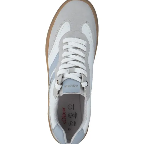 s. Oliver 23652, Schnürschuhe, Damen, white/blue