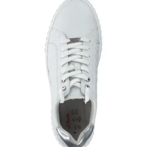 s. Oliver 5-23601-41/1A0, Schnürschuhe, Damen, Weiß (White)