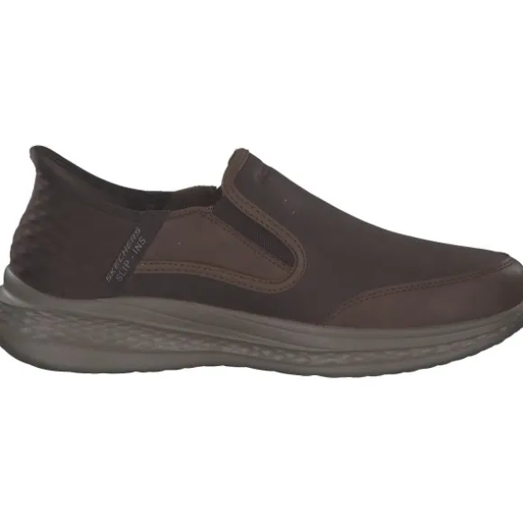 Skechers 205237 CDB Slade slip ins, Sportliche Slipper, Herren, dark brown