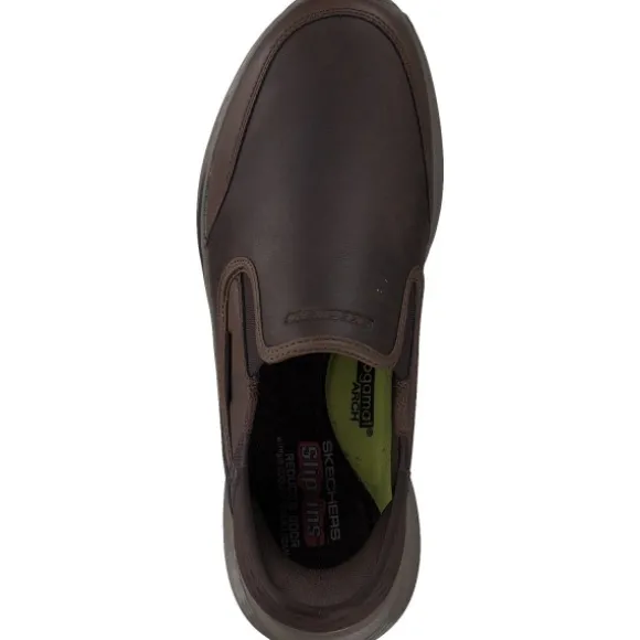 Skechers 205237 CDB Slade slip ins, Sportliche Slipper, Herren, dark brown