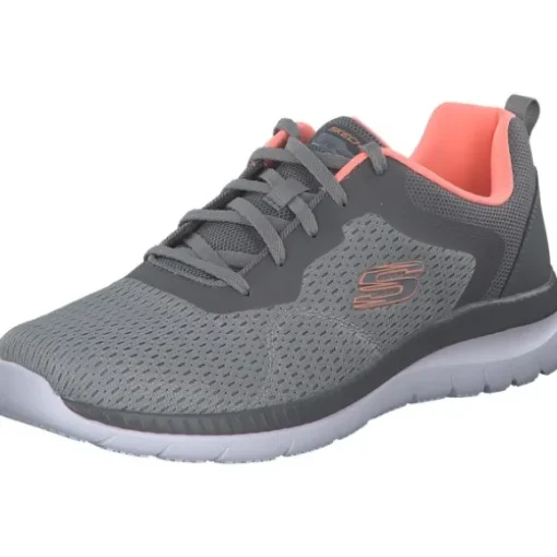 Skechers 12607 GYCL Bountiful Quick Path, Schnürschuhe, Damen, Grau