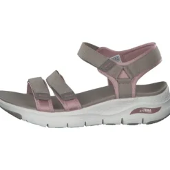 Skechers 119305, Keilsandaletten, Damen, taupe/pink
