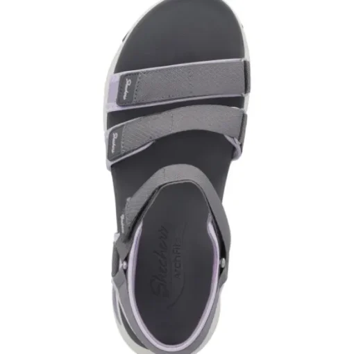 Skechers 119305, Keilsandaletten, Damen, Grau