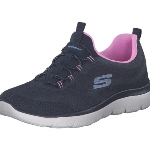 Skechers 150120 NVPK Summits, Slip-On-Sneaker, Damen, Blau