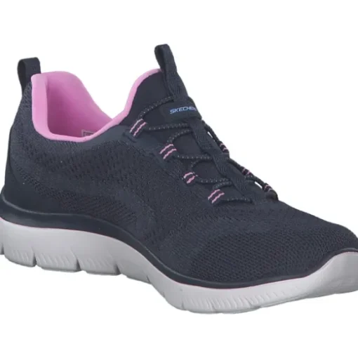 Skechers 150120 NVPK Summits, Slip-On-Sneaker, Damen, Blau