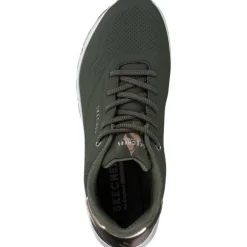 Skechers 155196 OLV Uno Shimmer Away, Schnürschuhe, Damen, OLIVE