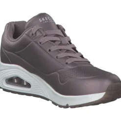 Skechers 73691 PEW Uno, Schnürschuhe, Damen, pewter