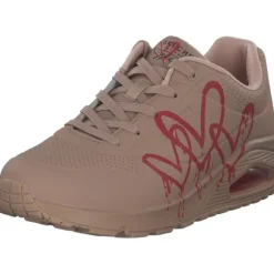 Skechers 177980, Schnürschuhe, Damen, natural/red