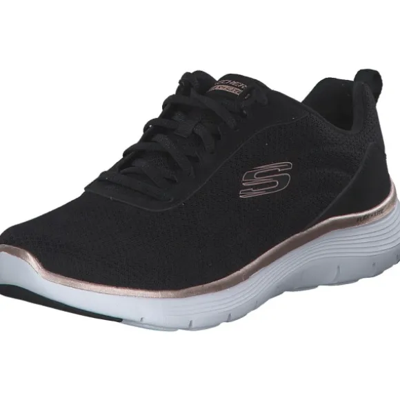 Skechers 150206, Schnürschuhe, Damen, Black mesh / rose gold
