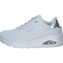 Skechers 155196, Schnürschuhe, Damen, WHITE/SILVER