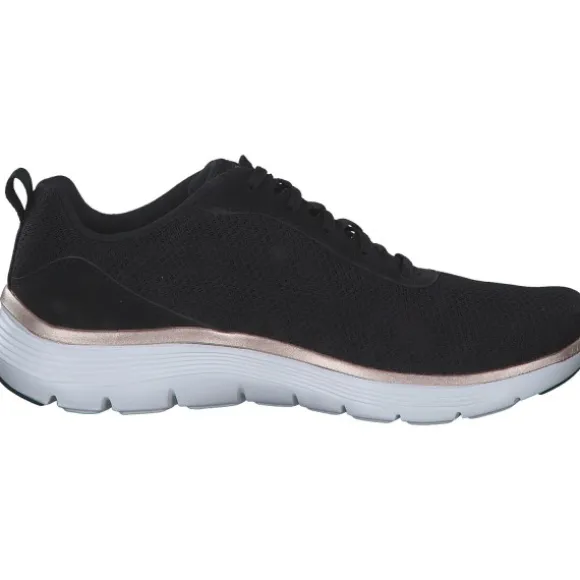 Skechers 150206, Schnürschuhe, Damen, Black mesh / rose gold