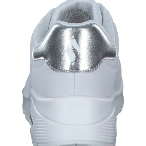 Skechers 155196, Schnürschuhe, Damen, WHITE/SILVER