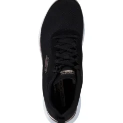 Skechers 150206, Schnürschuhe, Damen, Black mesh / rose gold