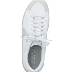 Skechers 185170, Schnürschuhe, Damen, WHITE / SILVER TRIM