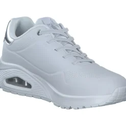 Skechers 155196, Schnürschuhe, Damen, WHITE/SILVER