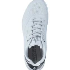 Skechers 155196, Schnürschuhe, Damen, WHITE/SILVER