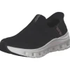 Skechers 150422, Slip-On-Sneaker, Damen, BLACK KNIT / PINK TRIM