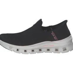 Skechers 150422, Slip-On-Sneaker, Damen, BLACK KNIT / PINK TRIM