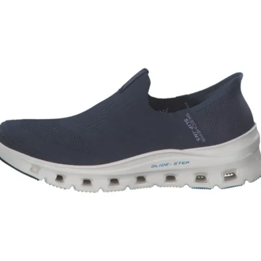 Skechers 150422, Slip-On-Sneaker, Damen, NAVY KNIT / BLUE TRIM