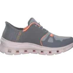 Skechers 150420, Slip-On-Sneaker, Damen, gray mesh / orange trim