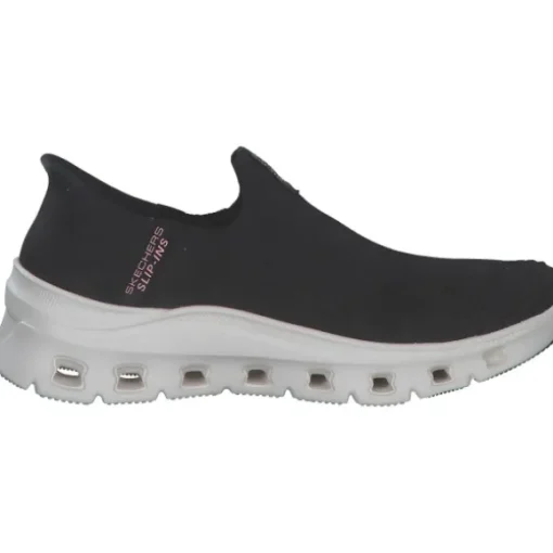 Skechers 150422, Slip-On-Sneaker, Damen, BLACK KNIT / PINK TRIM