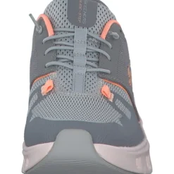 Skechers 150420, Slip-On-Sneaker, Damen, gray mesh / orange trim
