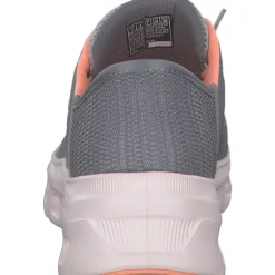 Skechers 150420, Slip-On-Sneaker, Damen, gray mesh / orange trim