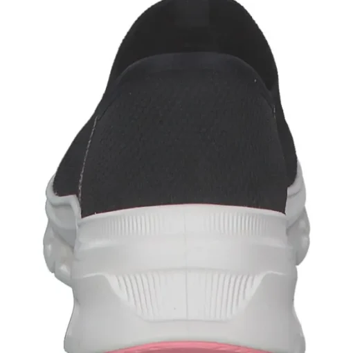 Skechers 150422, Slip-On-Sneaker, Damen, BLACK KNIT / PINK TRIM