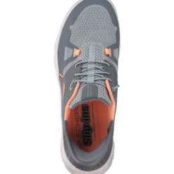 Skechers 150420, Slip-On-Sneaker, Damen, gray mesh / orange trim