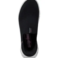 Skechers 150422, Slip-On-Sneaker, Damen, BLACK KNIT / PINK TRIM
