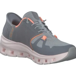 Skechers 150420, Slip-On-Sneaker, Damen, gray mesh / orange trim