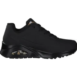 Skechers 155523, Sneakers Low, Damen, Schwarz Weiß Gold