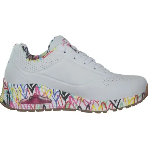 Skechers 155506, Sneakers Low, Damen, WHT Weiß