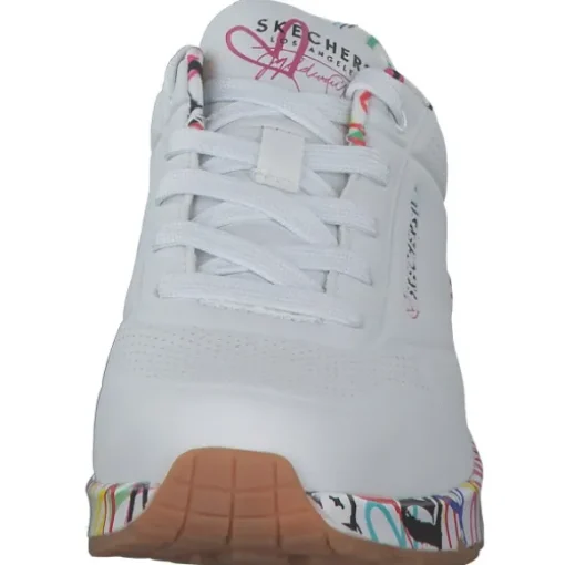 Skechers 155506, Sneakers Low, Damen, WHT Weiß