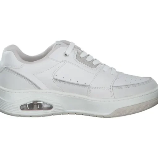 Skechers 177710 WHT Uno Courted Style, Schnürschuhe, Damen, Weiß