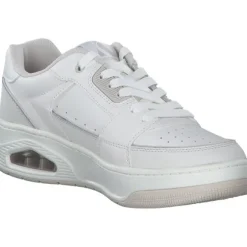 Skechers 177710 WHT Uno Courted Style, Schnürschuhe, Damen, Weiß