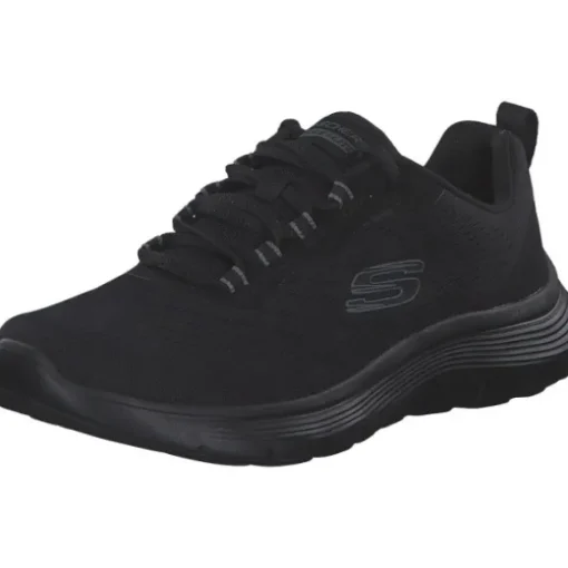 Skechers 150201-BBK FLEX APPEAL 5.0, Schnürschuhe, Damen, NAVY KNIT / PINK TRIM