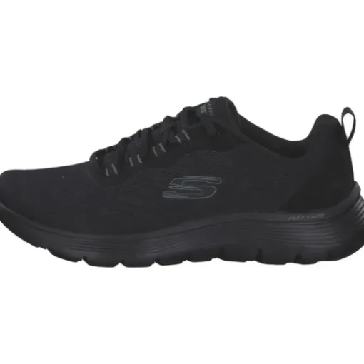 Skechers 150201-BBK FLEX APPEAL 5.0, Schnürschuhe, Damen, NAVY KNIT / PINK TRIM