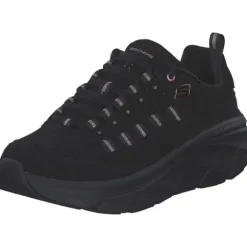 Skechers 150106-BKRG D'LUX WALKER2.0 GOLDEN STEP, Schnürschuhe, Damen, BLACK/ROSEGOLD TRIM