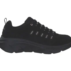 Skechers 150106-BKRG D'LUX WALKER2.0 GOLDEN STEP, Schnürschuhe, Damen, BLACK/ROSEGOLD TRIM