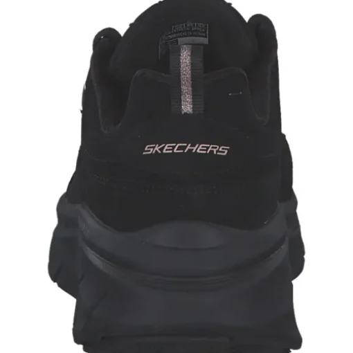 Skechers 150106-BKRG D'LUX WALKER2.0 GOLDEN STEP, Schnürschuhe, Damen, BLACK/ROSEGOLD TRIM