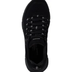 Skechers 150106-BKRG D'LUX WALKER2.0 GOLDEN STEP, Schnürschuhe, Damen, BLACK/ROSEGOLD TRIM