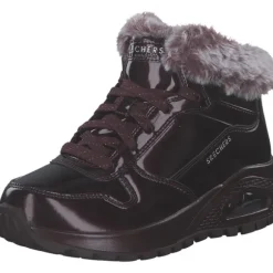 Skechers 168126-BURG UNO RUGGED, Stiefeletten, Damen, BURGUNDY